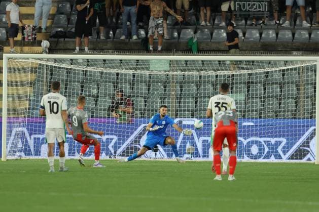 MANUEL DE LUCA, Cremonese, Serie A, 2025-26, Cremonese vs Sassuolo 3-2, 29-08-2025, Goal, Gol, Rigore, Penalty SERIE A 2025-26 CREMONESE-SASSUOLO 3-2