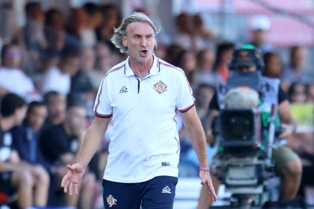 DAVIDE NICOLA, Cremonese, Serie A, 2025-26, Cremonese vs Sassuolo 3-2, 29-08-2025, Azione, Action, Single shot SERIE A 2025-26 CREMONESE-SASSUOLO 3-2