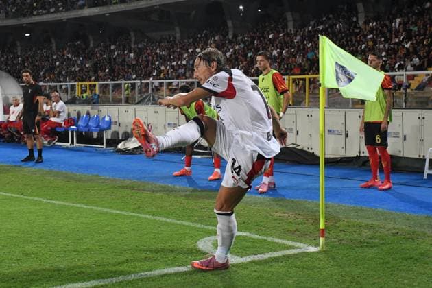AC Milan celebrates the victory during US Lecce vs AC Milan, Italian soccer Serie A match in Lecce, Italy, August 29 2025  Copyright: xPasqualexGolia IPAxSportx xipa-agency.netx xx IPA_63593081 IPA_Agency_IPA63593081