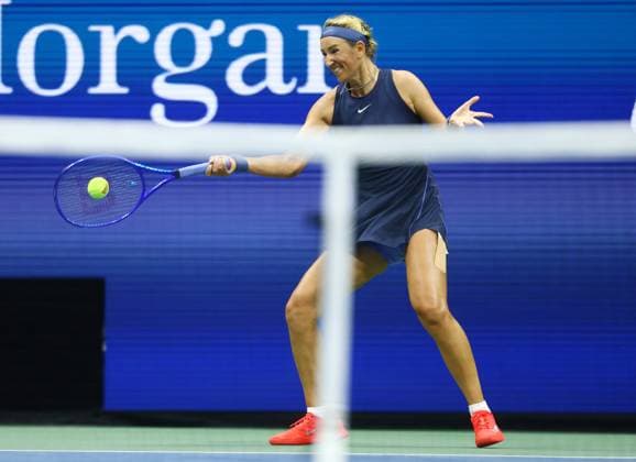 2025 US Open Tennis Championships, Day six, Billy Jean-King Tennis Centre, Flushing Meadows, New York, USA, 29 08 2025 Victoria Azarenka in action during her third round match against Jessica Pegula (USA) in the 2025 US Open at Flushing Meadows New York Billy Jean King Tennis Centre, Flushing Meadows New York USA Copyright: xMarkxGreenwoodx
