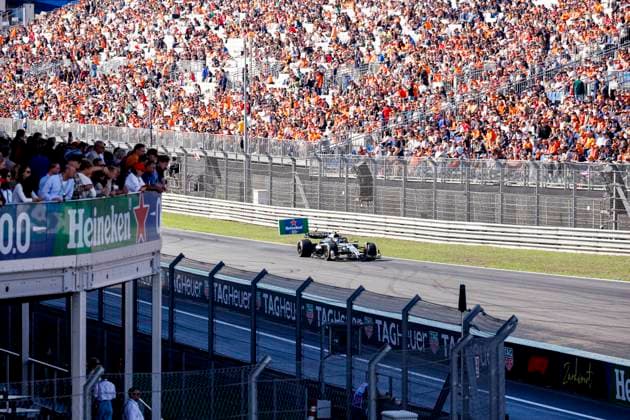 Andrea Kimi Antonelli of Italy and Mercedes AMG Petronas F1 Team during the Free Practice of the Formula 1 Heineken Dutch Grand Prix 2025 on Day 2 at Circuit Zandvoort on August 30, 2025 in Zandvoort, Netherlands. (Photo by Marcel ter Bals DeFodi Images)