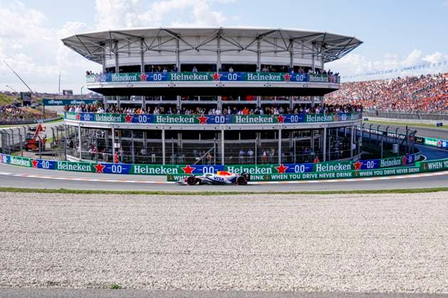 Isack Hadjar of France and Visa Cash App Racing Bulls during the Free Practice of the Formula 1 Heineken Dutch Grand Prix 2025 on Day 2 at Circuit Zandvoort on August 30, 2025 in Zandvoort, Netherlands. (Photo by Marcel ter Bals DeFodi Images)