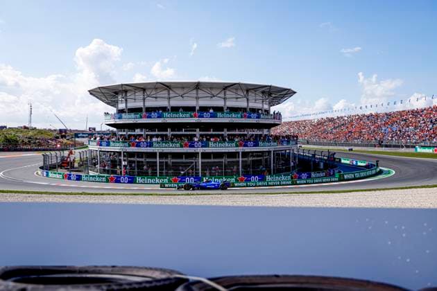 Carlos Sainz of Spain and Williams during the Free Practice of the Formula 1 Heineken Dutch Grand Prix 2025 on Day 2 at Circuit Zandvoort on August 30, 2025 in Zandvoort, Netherlands. (Photo by Marcel ter Bals DeFodi Images)