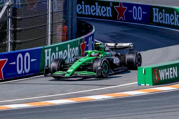 Gabriel Bortoleto of Brazil and Stake F1 Team Kick Sauber during the Free Practice of the Formula 1 Heineken Dutch Grand Prix 2025 on Day 2 at Circuit Zandvoort on August 30, 2025 in Zandvoort, Netherlands. (Photo by Marcel ter Bals DeFodi Images)