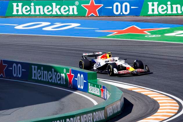 Liam Lawson of New Zealand and Visa Cash App Racing Bulls during the Free Practice of the Formula 1 Heineken Dutch Grand Prix 2025 on Day 2 at Circuit Zandvoort on August 30, 2025 in Zandvoort, Netherlands. (Photo by Marcel ter Bals DeFodi Images)
