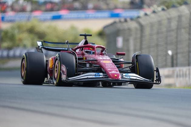 2025-08-30 F1 - Heineken Dutch GP - Third Practice Session ZANDVOORT, NETHERLANDS - AUGUST 30: Charles Leclerc of Ferrari competing in the Third Practice Session during F1 - Heineken Dutch GP on August 30, 2025 in Zandvoort, Netherlands. Zandvoort Netherlands Content not available for redistribution in The Netherlands directly or indirectly through any third parties. Copyright: xAndrexWeeningx
