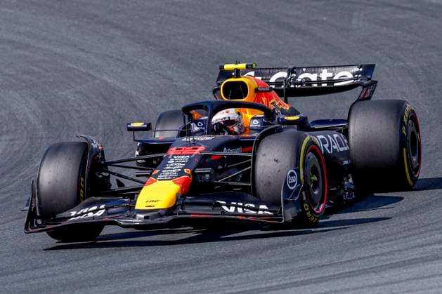 Yuki Tsunoda of Japan and Oracle Red Bull Racing during the Free Practice of the Formula 1 Heineken Dutch Grand Prix 2025 on Day 2 at Circuit Zandvoort on August 30, 2025 in Zandvoort, Netherlands. (Photo by Marcel ter Bals DeFodi Images)