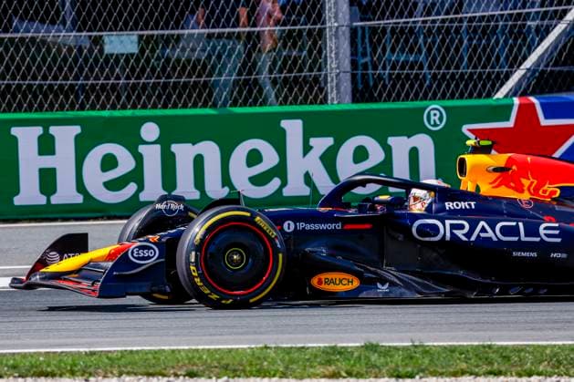 Yuki Tsunoda of Japan and Oracle Red Bull Racing during the Free Practice of the Formula 1 Heineken Dutch Grand Prix 2025 on Day 2 at Circuit Zandvoort on August 30, 2025 in Zandvoort, Netherlands. (Photo by Marcel ter Bals DeFodi Images)