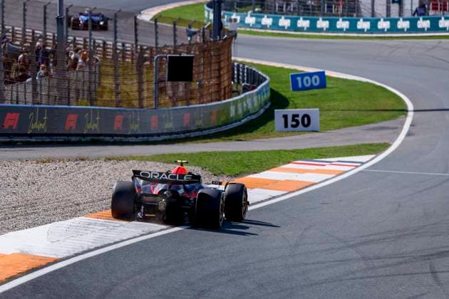 Yuki Tsunoda of Japan and Oracle Red Bull Racing during the Free Practice of the Formula 1 Heineken Dutch Grand Prix 2025 on Day 2 at Circuit Zandvoort on August 30, 2025 in Zandvoort, Netherlands. (Photo by Marcel ter Bals DeFodi Images)