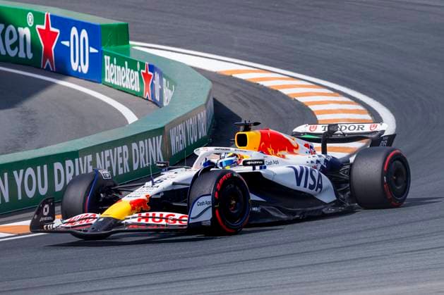 Isack Hadjar of France and Visa Cash App Racing Bulls during the Free Practice of the Formula 1 Heineken Dutch Grand Prix 2025 on Day 2 at Circuit Zandvoort on August 30, 2025 in Zandvoort, Netherlands. (Photo by Marcel ter Bals DeFodi Images)