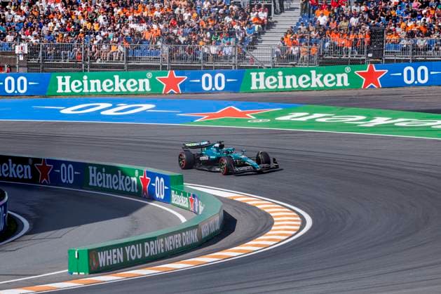 Lance Stroll of Canada and Aston Martin F1 Team during the Free Practice of the Formula 1 Heineken Dutch Grand Prix 2025 on Day 2 at Circuit Zandvoort on August 30, 2025 in Zandvoort, Netherlands. (Photo by Marcel ter Bals DeFodi Images)