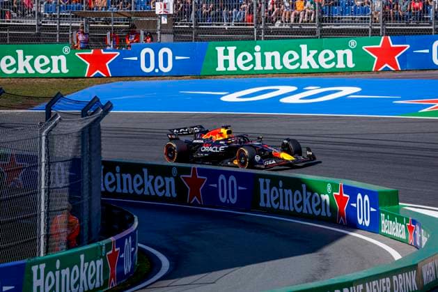 Max Verstappen of the Netherlands and Oracle Red Bull Racing during the Free Practice of the Formula 1 Heineken Dutch Grand Prix 2025 on Day 2 at Circuit Zandvoort on August 30, 2025 in Zandvoort, Netherlands. (Photo by Marcel ter Bals DeFodi Images)