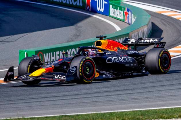 Max Verstappen of the Netherlands and Oracle Red Bull Racing during the Free Practice of the Formula 1 Heineken Dutch Grand Prix 2025 on Day 2 at Circuit Zandvoort on August 30, 2025 in Zandvoort, Netherlands. (Photo by Marcel ter Bals DeFodi Images)