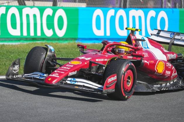 2025-08-30 F1 - Heineken Dutch GP - Third Practice Session ZANDVOORT, NETHERLANDS - AUGUST 30: Lewis Hamilton of Ferrari competing in the Third Practice Session during F1 - Heineken Dutch GP on August 30, 2025 in Zandvoort, Netherlands. Zandvoort Netherlands Content not available for redistribution in The Netherlands directly or indirectly through any third parties. Copyright: xAndrexWeeningx
