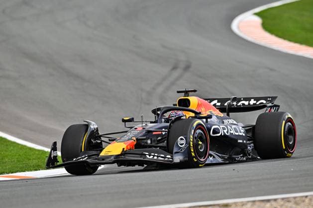 30th August 2025; Circuit Zandvoort, Zandvoort, North Holland, Netherlands; Formula 1 Heineken Dutch Grand Prix 2025 ; Qualification Day; Max Verstappen (NED) in the RB21 of Oracle Red Bull Racing during free practice  GodfreyxPitt