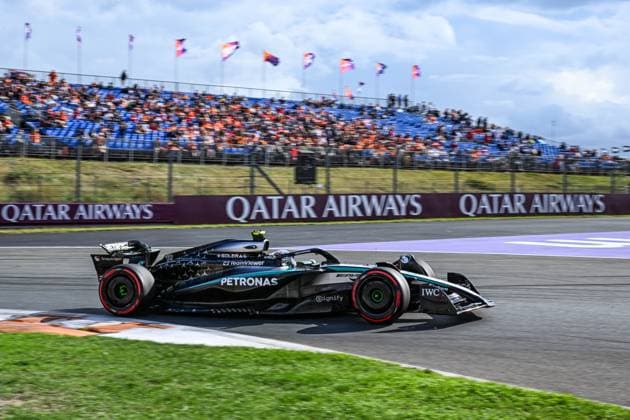 30th August 2025; Circuit Zandvoort, Zandvoort, North Holland, Netherlands; Formula 1 Heineken Dutch Grand Prix 2025 ; Qualification Day; Kimi Antonelli (ITA) in the F1 W16 of Mercedes-AMG Petronas F1 Team during free practice  GodfreyxPitt