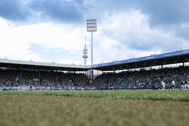 30.08.2025, 2. Bundesliga, 4. Spieltag, VfL Bochum 1848 - Preußen Münster, Blick in das Ruhrstadion, Bochum Vonovia Ruhrstadion NRW Deutschland xRHR-FOTO DEx