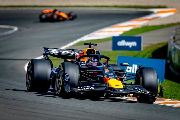 Formule 1 driver MAX Verstappen of Red Bull Racing during the match Formula 1 Zandvoort saturday 2025, free practice and qualification at the Formula 1 circuit Zandvoort for the Formula One Zandvoort saterday season 2025-2026 in ZANDVOORT, Netherlands on 30 august 2025, (photo by Marcel van Dorst EYE4images DeFodi Images)
