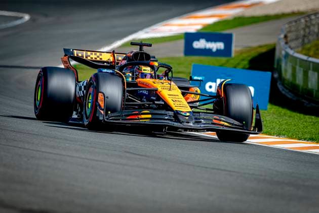 Formule 1 driver Oscar Piastri of McLaren during the match Formula 1 Zandvoort saturday 2025, free practice and qualification at the Formula 1 circuit Zandvoort for the Formula One Zandvoort saterday season 2025-2026 in ZANDVOORT, Netherlands on 30 august 2025, (photo by Marcel van Dorst EYE4images DeFodi Images)