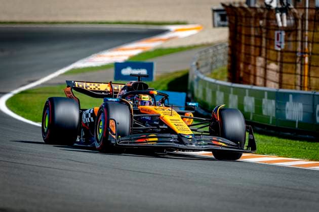 Formule 1 driver Oscar Piastri of McLaren during the match Formula 1 Zandvoort saturday 2025, free practice and qualification at the Formula 1 circuit Zandvoort for the Formula One Zandvoort saterday season 2025-2026 in ZANDVOORT, Netherlands on 30 august 2025, (photo by Marcel van Dorst EYE4images DeFodi Images)
