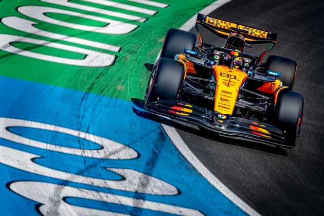 Formule 1 driver Oscar Piastri of McLaren during the match Formula 1 Zandvoort saturday 2025, free practice and qualification at the Formula 1 circuit Zandvoort for the Formula One Zandvoort saterday season 2025-2026 in ZANDVOORT, Netherlands on 30 august 2025, (photo by Marcel van Dorst EYE4images DeFodi Images)