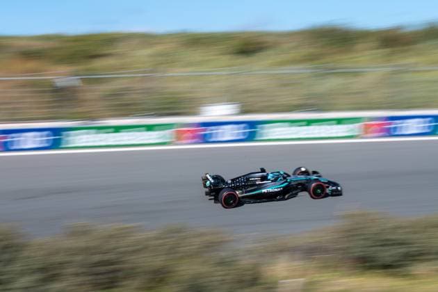 George Russell 63, Mercedes-AMG Petronas F1 Team, Freies Training, Grosser Preis von Netherlands, Motorsport, Herren, Formel 1, 30.08.2025 Zandvoort Niederlande Niederlande