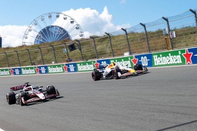 Liam Lawson 30, Visa Cash App RB Formula One Team,Esteban Ocon, BWT Alpine F1 Team Freies Training, Grosser Preis von Netherlands, Motorsport, Herren, Formel 1, 30.08.2025 Zandvoort Niederlande Niederlande