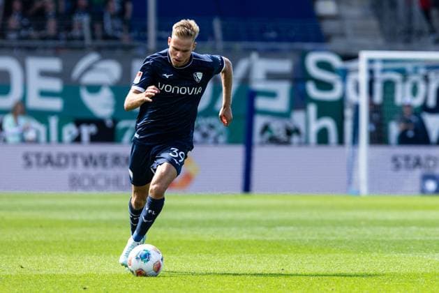 2. Fußball Bundesliga: VfL Bochum - SC Preußen Münster; 30.08.2025 Leandro Morgalla (VfL Bochum, 39) 2. Fußball Bundesliga: VfL Bochum - SC Preußen Münster; Vonovia-Ruhrstadion, Bochum; 30.08.2025 DFL regulations prohibit any use of photographs as image sequences and or quasi video.