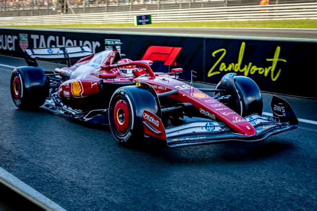 Formule 1 driver Charles Leclerc Ferrari during the match Formula 1 Zandvoort saturday 2025, free practice and qualification at the Formula 1 circuit Zandvoort for the Formula One Zandvoort saturday 2025 season 2025-2026 in ZANDVOORT, Netherlands on 30 august 2025, (photo by Marcel van Dorst EYE4images DeFodi Images)