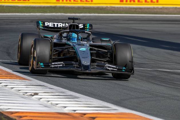 George Russell 63, Mercedes-AMG Petronas F1 Team, Freies Training, Grosser Preis von Netherlands, Motorsport, Herren, Formel 1, 30.08.2025 Zandvoort Niederlande Niederlande