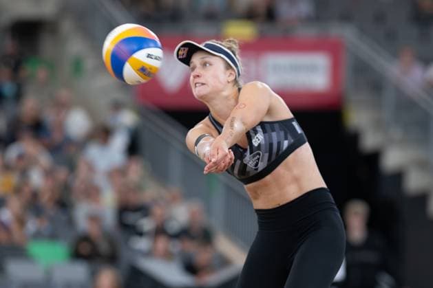 RECORD DATE NOT STATED Beach Pro Tour - Elite 16 Hamburg, 30.08.2025 Svenja Müller (Player No. 1, GER); Beach Pro Tour - Elite 16 Hamburg am 30.08.2025 Copyright: xBEAUTIFULxSPORTS PeterxWeberx