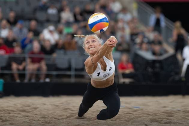 RECORD DATE NOT STATED Beach Pro Tour - Elite 16 Hamburg, 30.08.2025 Paula Schürholz (Player No. 1, GER); Beach Pro Tour - Elite 16 Hamburg am 30.08.2025 Copyright: xBEAUTIFULxSPORTS PeterxWeberx