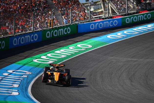 F1 Grand Prix of Netherlands Lando Norris of McLaren Formula 1 Team on track during qualifying for the F1 Grand Prix of Netherlands at Zandvoort Circuit on August 30, 2025 in Zandvoort, Netherlands. Zandvoort Zandvoort Circuit Netherlands Copyright: xBasilex