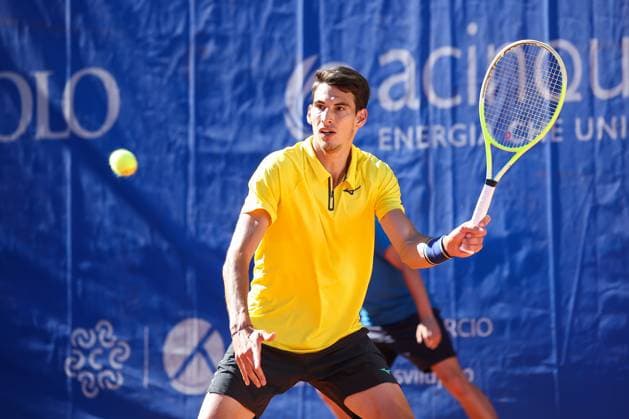 Victor Cornea (ROU) during ATP, Tennis Herren Como Lake Challenger 2025, International Tennis match in Como, Italy, August 29 2025  Copyright: xRobertaxCorradin IPAxSportx xipa-agency.netx xx IPA_63666867 IPA_Agency_IPA63666867
