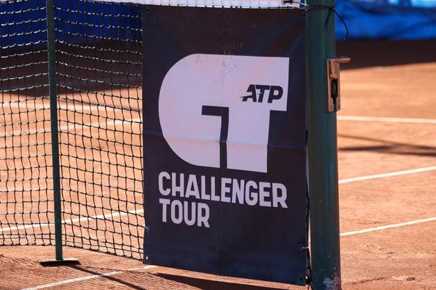 ATP, Tennis Herren Challenger Tour logo during ATP Como Lake Challenger 2025, International Tennis match in Como, Italy, August 29 2025  Copyright: xRobertaxCorradin IPAxSportx xipa-agency.netx xx IPA_63673679 IPA_Agency_IPA63673679