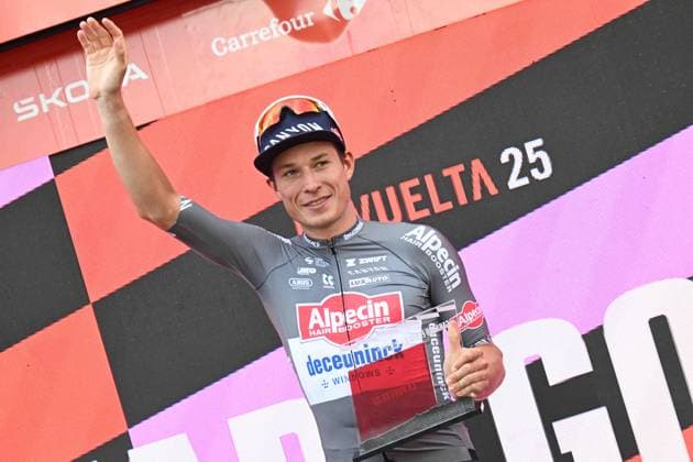 30-08-2025 Vuelta A Espana; Tappa 08 Monzon Templario - Zaragoza; 2025, Alpecin - Deceuninck; Philipsen, Jasper; Zaragoza; 