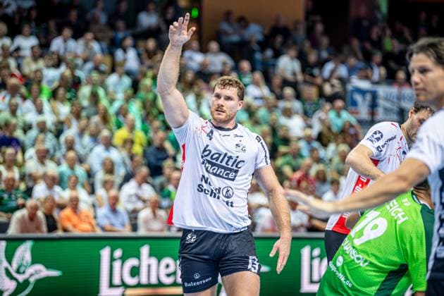 Handball Bundesliga; HSG Wetzlar - SG Flensburg-Handewitt, 30.08.25 Johannes Golla (SG Flensburg-Handewitt, 4) Handball Bundesliga; HSG Wetzlar - SG Flensburg-Handewitt: Wetzlar, 30.08.25 Copyright: xBEAUTIFULxSPORTS Roeczeyx