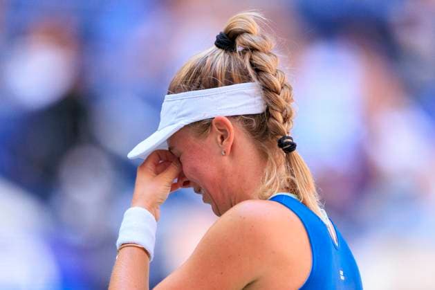 August 30, 2025, Flushing Meadows, New York, USA: Magdalena Frech reacts after missing a point during a match against Coco Gauff on Day 7 of the 2025 US Open at USTA Billie Jean King National Tennis Center on Saturday August 30, 2025 in the Flushing neighborhood of the Queens borough of New York City. JAVIER ROJAS PI Flushing Meadows USA - ZUMAp124 20250830_zaa_p124_035 Copyright: xJavierxRojasx