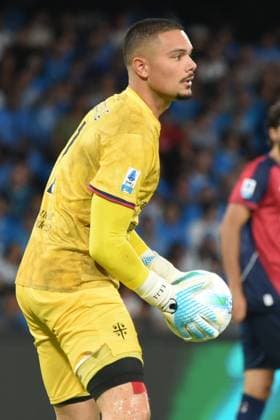 Elia Caprilia of Cagliari Calcio in action during the Serie A Enilive between SSC Napoli vs Hellas Verona FC at Diego Armando Maradona Stadium  Copyright: xAgostinoxGemito IPAxSportx xipa-agency.netx xx IPA_63684028 IPA_Agency_IPA63684028