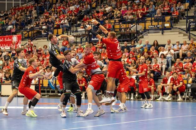 2. HBL (Handball-Bundesliga), Saison 2025 26, 1. Spieltag: Eulen Ludwigshafen gegen TUSEM Essen Copyright: xUdoxHerrmannx