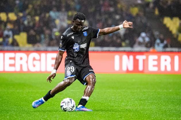 FOOTBALL : FC Nantes vs AJ Auxerre - Ligue 1 - JournÃ e 3 - 30 08 2025 Marvin Senaya (AJ Auxerre) NantesFrance  Copyright: xBaptistexAutissierx