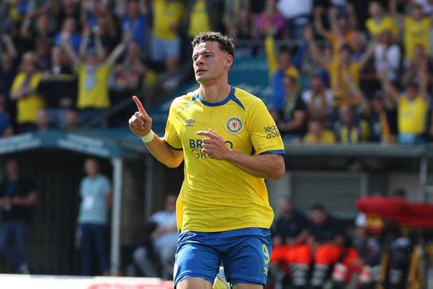 Braunschweig vs. Bielefeld, 2. BL Braunschweig, 30.08.2025, FUßBALL - Eintracht Braunschweig vs. Arminia Bielefeld, 2. BL, Saison 2025 26. Erencan Yardimici (Eintracht Braunschweig) Braunschweig