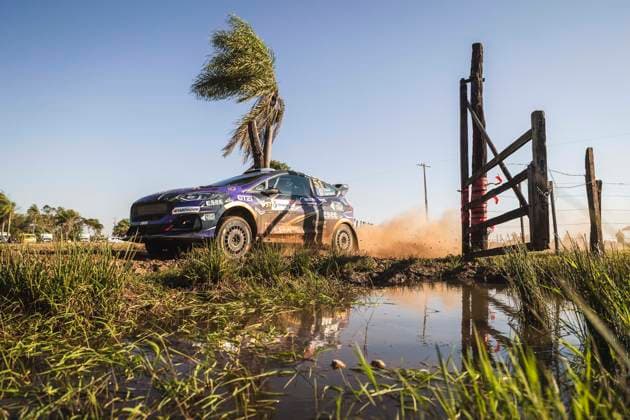 Sport Bilder des Tages AUTO - WRC, Motorsport Rallye, WM - RALLY DEL PARAGUAY 2025 51 Ghjuvanni ROSSI, Kylian SARMEZAN, Ford Fiesta Rally3, action during the 2025 Rally del Paraguay, 10th round of the 2025 WRC World Rally Car Championship, from August 28 to 31, 2025 at Encarnacion, Itapua, Paraguay - EncarnacionParaguay  Copyright: xNikosxKatikisx