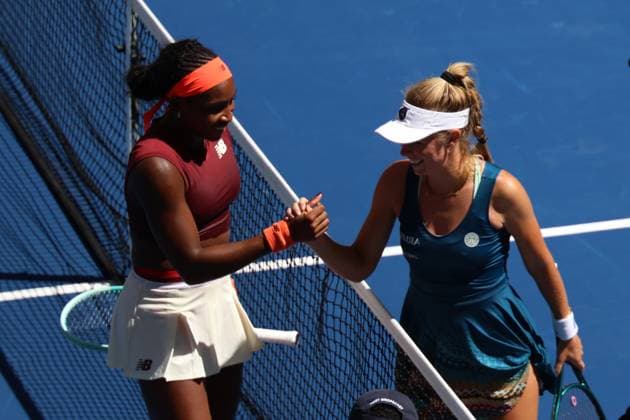 TENIS US OPEN 2025 30082025 N Z MAGDALENA FRECH I COCO GAUFF USA PO MECZU TRZECIEJ RUNDY NA TURNIEJU WIELKIEGO SZLEMA US OPEN 2025 MARCIN CHOLEWINSKI NEWSPIX.PL TENNIS US OPEN 2025 30082025 MAGDALENA FRECH OF POLAND AND COCO GAUFF OF USA AFTER THE MATCH IN THE THIRD ROUND NEWSPIX.PL --- newspix.pl POLAND OUT! 