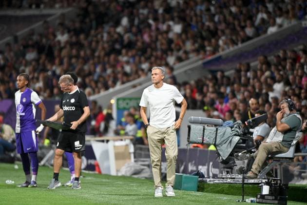 Toulouse FC v Paris Saint-Germain - Ligue 1 McDonald s 2025 2026 Luis ENRIQUE (Entraineur PSG) during the Ligue 1 McDonald s match between Toulouse and Paris at Stadium de Toulouse on August 30, 2025 in Toulouse, France. Toulouse France  Copyright: xFEPx 776348117