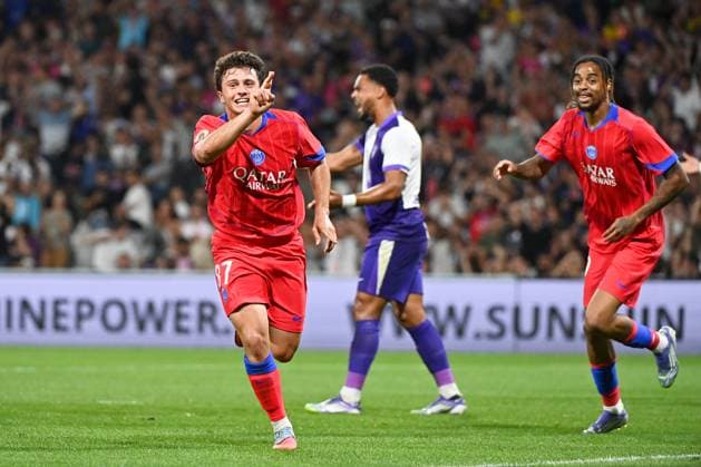 Toulouse FC v Paris Saint-Germain - Ligue 1 McDonald s 2025 2026 87 Joao NEVES (psg) during the Ligue 1 McDonald s match between Toulouse and Paris at Stadium de Toulouse on August 30, 2025 in Toulouse, France. Toulouse France  Copyright: xFEPx 776348117