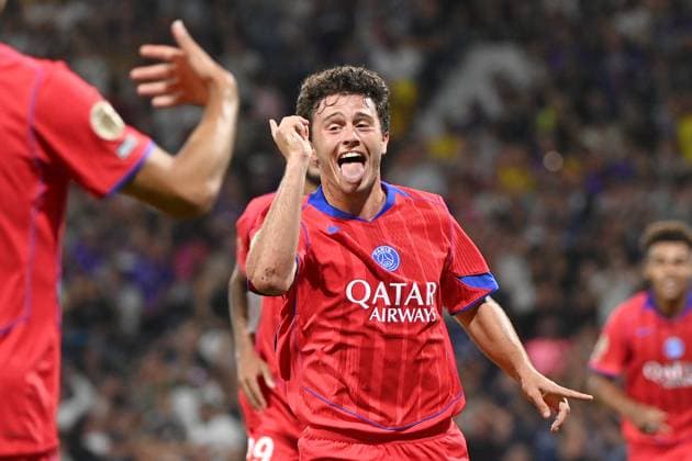 Toulouse FC v Paris Saint-Germain - Ligue 1 McDonald s 2025 2026 87 Joao NEVES (psg) during the Ligue 1 McDonald s match between Toulouse and Paris at Stadium de Toulouse on August 30, 2025 in Toulouse, France. Toulouse France  Copyright: xFEPx 776348117