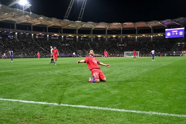 Toulouse FC v Paris Saint-Germain - Ligue 1 McDonald s 2025 2026 87 Joao NEVES (psg) during the Ligue 1 McDonald s match between Toulouse and Paris at Stadium de Toulouse on August 30, 2025 in Toulouse, France. Toulouse France  Copyright: xFEPx 776348117