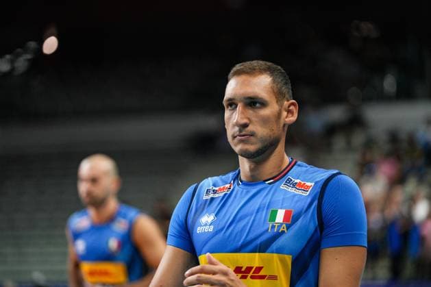 Russo Roberto (ITA) during 2025 FIPAV Cup Men - Italy vs Germany, International volleyball match in Turin, Italy, August 30 2025  Copyright: xSilvanoxMarcoxCesario IPAxSportx xipa-agency.netx xx IPA_63694626 IPA_Agency_IPA63694626