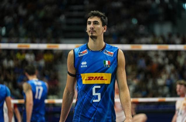 Michieletto Alessandro (ITA) in action during 2025 FIPAV Cup Men - Italy vs Germany, International volleyball match in Turin, Italy, August 30 2025  Copyright: xSilvanoxMarcoxCesario IPAxSportx xipa-agency.netx xx IPA_63694716 IPA_Agency_IPA63694716